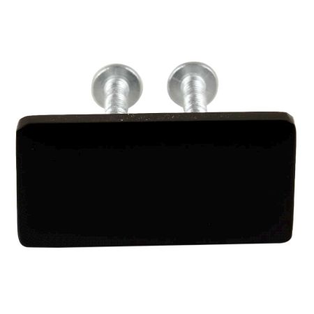 Black Rectangle Stainless Steel Small Cabinet Knobs